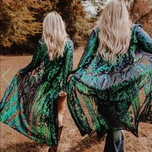 Southern Fried Chics Duster Peacock